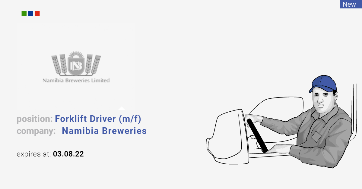 Namibia Breweries Forklift Driver (m/f), Windhoek Working.co.na